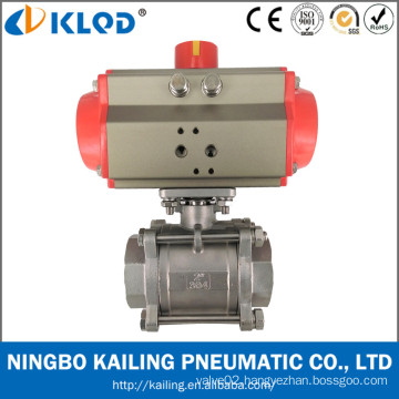 Pneumatic actuator stainless steel ball valve for water treatment Model Q611F-16P